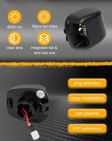 مجموعة عدسات المصباح الخلفي للوحة الترخيص LED متوافقة مع نيسان فرونتير تيتان إكستيرا أرمادا سوزوكي خط الاستواء in Kuwait