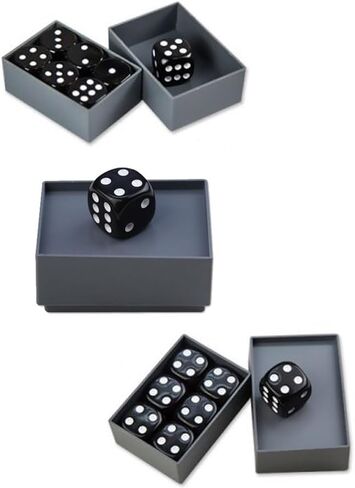 السحر 2 قطعة النرد معجزة سحرية التنبؤ النرد القدرة النرد الوهم السحري النرد الدعائم السحرية المقربة (6 سم × 4 سم × 2.8 سم) in Kuwait