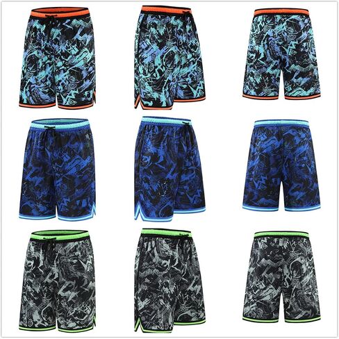 2/3 Pack Basketball Shorts with Zipper Pockets for Men,Active Athletic Shorts in Saudi Arabia