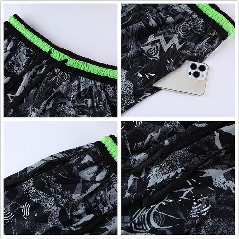 2/3 Pack Basketball Shorts with Zipper Pockets for Men,Active Athletic Shorts in Saudi Arabia