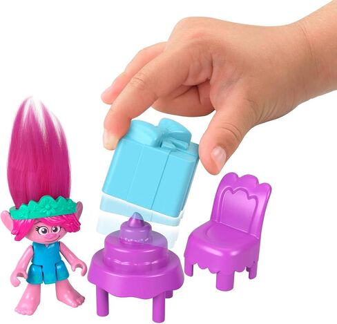 Fisher-Price Imaginext DreamWorks Trolls Musical Toy Playset, Lights & Sounds Rainbow Treehouse with Poppy Figure & 7 Play Pieces for Preschool Kids in Saudi Arabia
