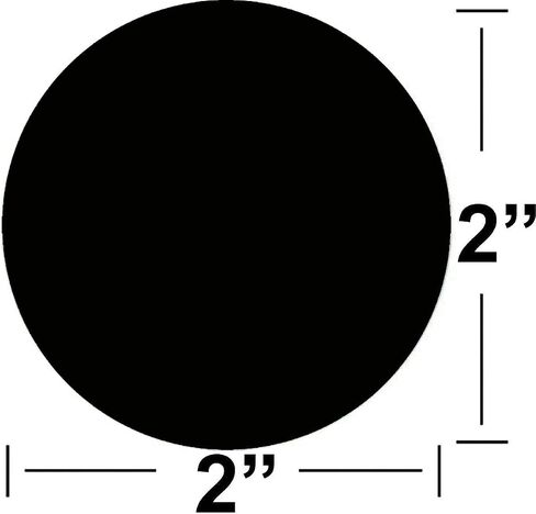 2 Black Round Color Coding Dot Stickers, Target Stickers for Shooting, 500 Pcs Price Inventory Organizing Labels for Moving Storage Organizing Black, 2 inch in Saudi Arabia