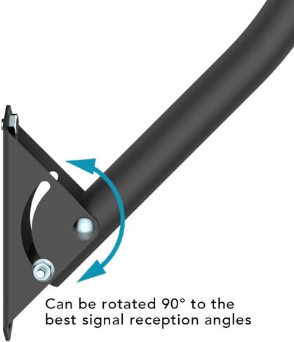 J Pole - Antop 19" Adjustable Outdoor TV Antenna Mount Pole | Antenna Pole | Pole Mount | Antenna Mast Pole - Easy to Install in Saudi Arabia