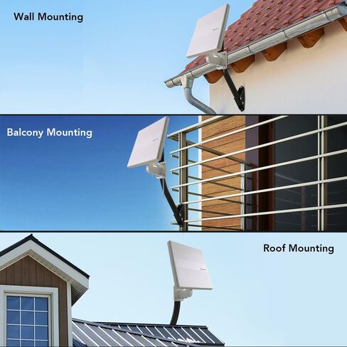 J Pole - Antop 19" Adjustable Outdoor TV Antenna Mount Pole | Antenna Pole | Pole Mount | Antenna Mast Pole - Easy to Install in Saudi Arabia