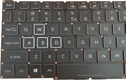 استبدال الكمبيوتر المحمول تخطيط الولايات المتحدة RGB لوحة المفاتيح الخلفية الملونة لشركة أيسر نيترو 5 AN515-57 AN515-45 المفترس هيليوس 300 PH315-54 PH317-51 LG05P-N10BR LG05P-N12B3 LG05P-N12B3L in Saudi Arabia