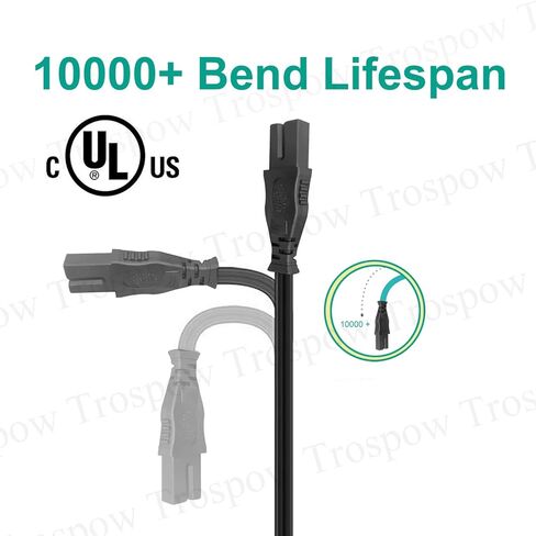 8.2ft 2 Prong Power Cord for Vizio E500I-A1 E701I-A3 E390I-A1 E55-C2 E320-B2 E60-C3 E65-C3 E70-C3 E320B2 E390-B0 E320i-B1 E390iB1 TV AC Power Cord Cable Replacement in Saudi Arabia