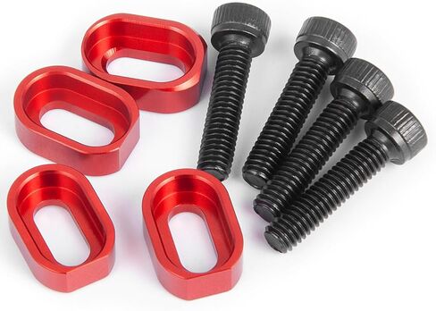 حشوات RCHUBAM TRX X-MAXX RC مع براغي 4 قطع غسالات تثبيت على محرك RC متوافقة مع شاحنة RC بمقياس 1/5 TRX X-MAXX 6S 8S XRT 8S (أحمر) in Kuwait