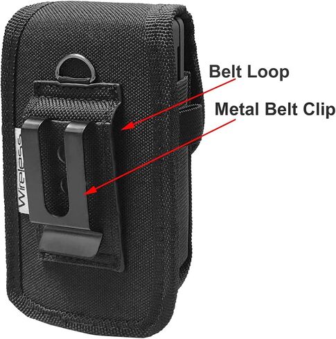case Compatible with Sonim XP3 Plus Phone Model XP3900, Nylon Pouch with Metal Belt Clip Holster in Saudi Arabia