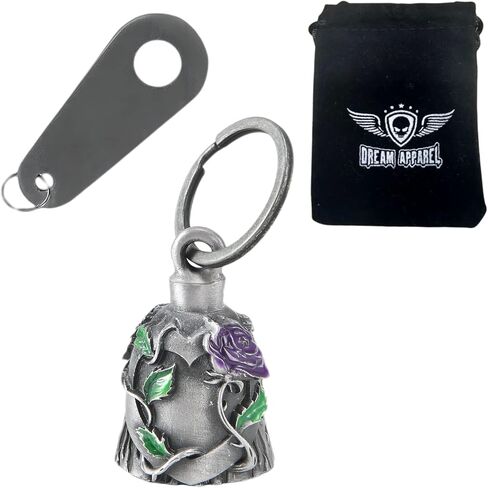 Dream Apparel Motorcycle Bell W/Hanger,Biker Bell Motorcycle Accessories For Good Luck Safe Riding,With Bag Gift Box in Saudi Arabia