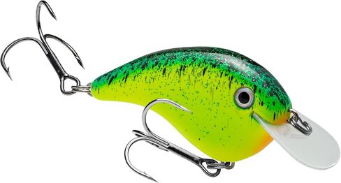 طُعم صيد السمك Strike King (HCCM-476) من Chick Magnet Flatside Shallow Diver، 476 - شارتروز مع غطاء خلفي أزرق/أسود، 7/16 أونصة in Saudi Arabia