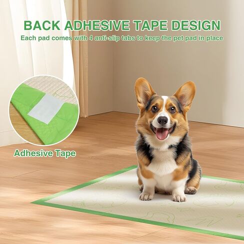 وسادات تبول الجراء للكلاب، مقاس 60.96 سم × 91.44 سم، وسائد كبيرة غير قابلة للانزلاق لتبول الحيوانات الأليفة مع 4 زوايا لاصقة، وسادات نونية سميكة مقاومة للتسرب للاستعمال مرة واحدة، وسادات تدريب للكلاب والقطط والأرانب والحيوانات الأليفة (50 قطعة) in Kuwait