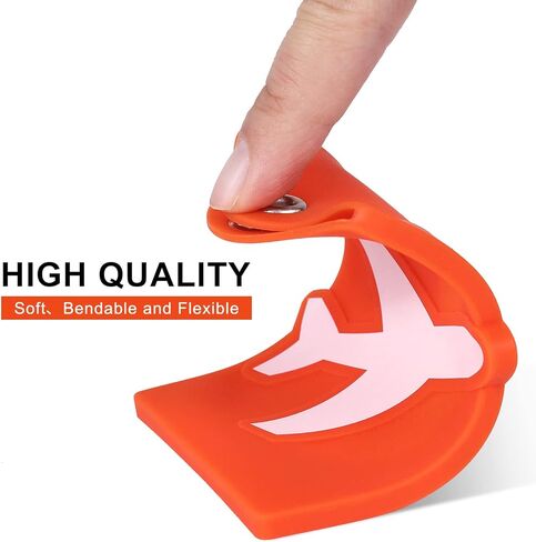 علامات الأمتعة Vigorport مع بطاقة هوية الاسم، 4 عبوات من الجلد و3 عبوات من السيليكون، أفضل ملحقات السفر لتحديد الأمتعة/الحقيبة in Kuwait