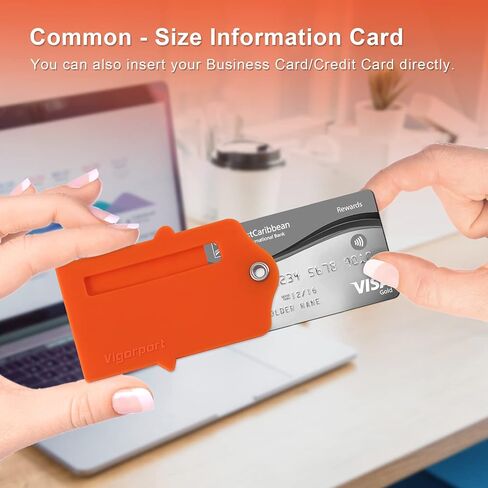 علامات الأمتعة Vigorport مع بطاقة هوية الاسم، 4 عبوات من الجلد و3 عبوات من السيليكون، أفضل ملحقات السفر لتحديد الأمتعة/الحقيبة in Kuwait