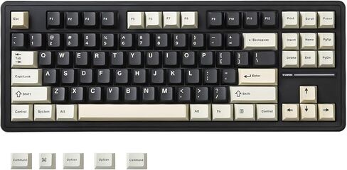 YUNZII YZ87 75% Gasket Mechanical Keyboard,TKL Wireless Hot Swappable Bluetooth Gaming Keyboard with 4-Layer Padding,BT5.0/2.4Ghz/Type-C NKRO RGB Keyboard for Linux/Win/Mac(Black,Milk Switch) in Saudi Arabia