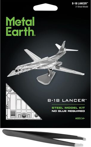 Metal Earth Fascinations B-1B Lancer 3D Metal Model Kit Bundle with Tweezers in Saudi Arabia