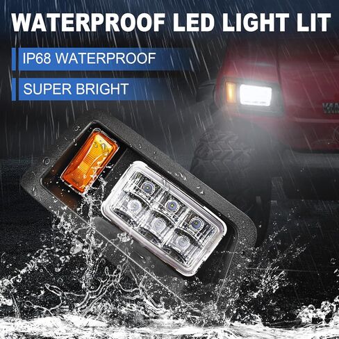 طقم إضاءة LED للمصابيح الأمامية لعربة الغولف الكهربائية والغازية Yamaha G14 G16 G19 G22 (12 فولت) in Kuwait