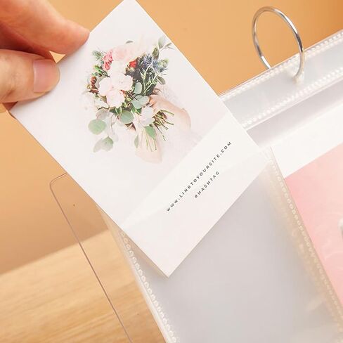 Photo Album,Desktop Acrylic Mini Picture Frames,34 Pockets Mini Photo Book,Stand Photo Frame Collection for Family Table Flip Photo Display,5.24x3.34 Inch in Saudi Arabia