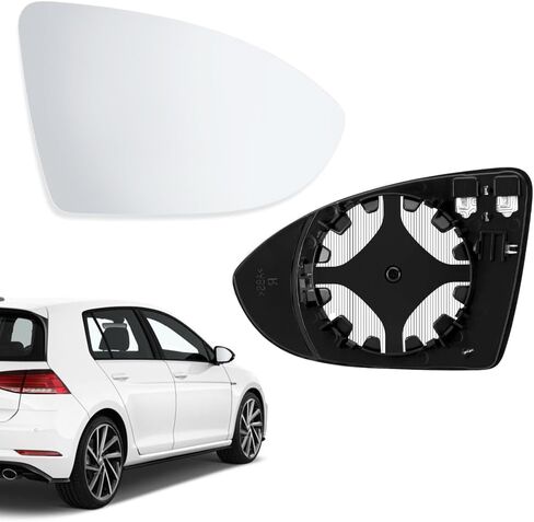 استبدال زجاج المرآة الجانبية للركاب الحسي مع لوحة دعم ساخنة لسيارة Volkswagen Golf 7 VW Golf MK7 2015-2021 Golf GTI 5G0857522 (الجانب الأيمن) in Kuwait