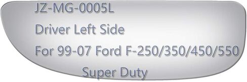 Lower Towing Mirror Glass fit for 99-07 Ford F250 F350 F450 F550 Super Duty Pickup Truck Driver Left Side LH Convex Replacement Including Adhesive in Saudi Arabia