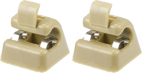 uxcell 2pcs Sun Visor Support Clip Retainer for Mercedes-Benz W201 190 Class 1982-1993 No.A12681000128412 Sun Visor Support Clip Holder Bracket Hanger Plastic Beige Anti Vibration in Saudi Arabia
