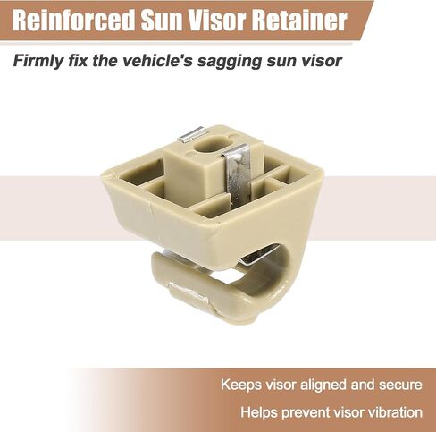 uxcell 2pcs Sun Visor Support Clip Retainer for Mercedes-Benz W201 190 Class 1982-1993 No.A12681000128412 Sun Visor Support Clip Holder Bracket Hanger Plastic Beige Anti Vibration in Saudi Arabia