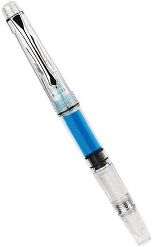 نظام تعبئة مكبس قلم حبر Lanxivi Penbbs 494، قلم توضيحي شفاف ذو نقطة دقيقة مع علبة أقلام ورقية in Kuwait