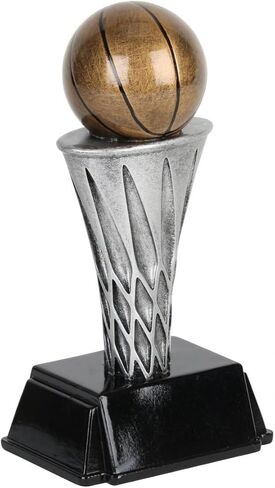 Decade Awards World Class Basketball Tower Trophy- 6 or 8 Inches Tall | Basketball Trophy - Engraved Plate on Request in Saudi Arabia