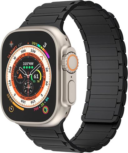 【مغناطيسي】 سوار ساعة Apple متوافق مع Ultra 2/Ultra/Series 9 8 7 6 5 4 3 2 1/SE/SE2، سوار ساعة من السيليكون الناعم لـ 49 مم 45 مم 44 مم 42 مم 41 مم 40 مم 38 مم للنساء/الرجال in Kuwait