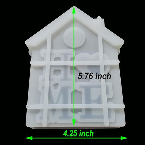 قالب منعش على شكل قلب، قوالب راتنج السيليكون على شكل منزل عائلي مزخرف لمستلزمات السيارة الطازجة، خرز عطري، قالب صابون، قالب شموع آمن في الفرن (حجم كبير) in Kuwait