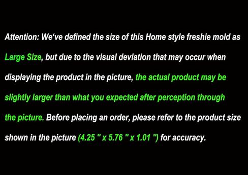 قالب منعش على شكل قلب، قوالب راتنج السيليكون على شكل منزل عائلي مزخرف لمستلزمات السيارة الطازجة، خرز عطري، قالب صابون، قالب شموع آمن في الفرن (حجم كبير) in Kuwait