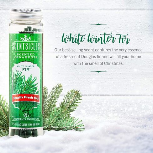 Scentsicles Holiday Pair - White Winter Fir and Snow Berry Wreath (2 Bottles Total) in Saudi Arabia