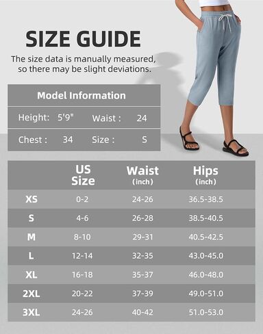 Pioneer Camp Women's Capri Yoga Pants Wide Leg Loose Stretch Athletic Sweatpants Causal Cropped Pajama Pants with Pockets in Saudi Arabia
