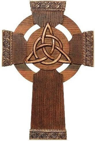 Abbey Gift Trinity Treasures Cross, Yellow (55260T), 6.13 x 9.25 in Kuwait