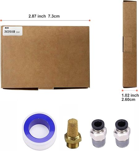 RIH Pneumatics Solenoid Valve 1/4"NPT DC12V 2Position 3Way Single Coil Pilot-Operated Electric (DC12V JunctionBox, 1/4‘’) in Saudi Arabia