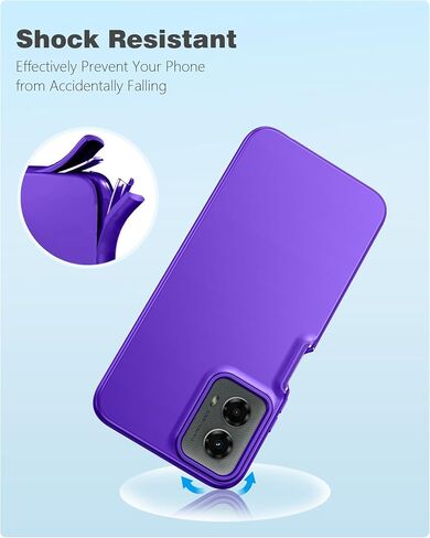 حافظة FNTCASE لهاتف Motorola Moto G-5G-2024: حافظة هاتف مع واقي شاشة مدمج وغطاء هاتف خلوي من السيليكون ومقاوم للصدمات لكامل الجسم وغطاء نحيف مزدوج الطبقات للرجال والنساء والأطفال باللون الأسود in Kuwait