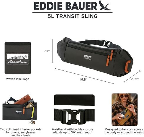 Eddie Bauer Transit Sling Bag with Adjustable Waistband in Saudi Arabia