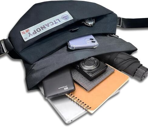 Sling Bag for Men, Waterproof Crossbody Bag with Magnetic Closure Design, Multi-compartment Large Capacity Fashion Shoulder Bag, Hiking Backpack Suitable for Daily Travel in Kuwait