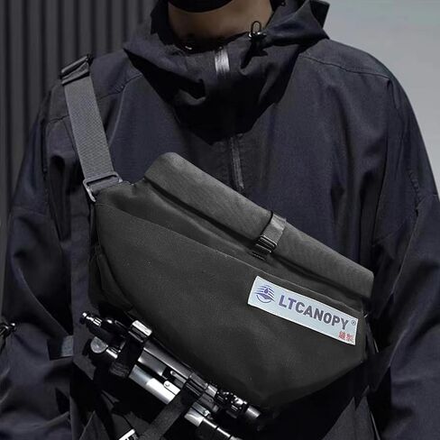 Sling Bag for Men, Waterproof Crossbody Bag with Magnetic Closure Design, Multi-compartment Large Capacity Fashion Shoulder Bag, Hiking Backpack Suitable for Daily Travel in Kuwait