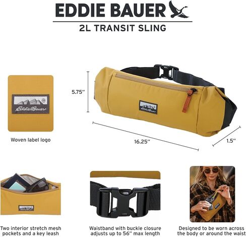 حقيبة Eddie Bauer Transit Sling مع حزام خصر قابل للتعديل in Saudi Arabia