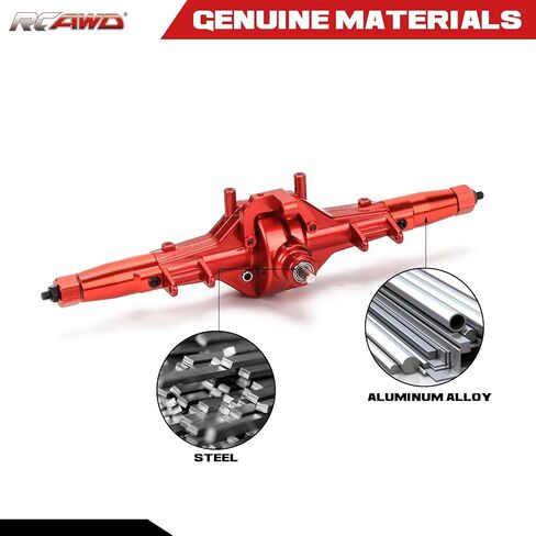 مبيت المحاور الخلفية من سبيكة معدنية مع تروس معدنية لـ Redcat Gen7 يقوم بترقية Redcat Everest 10 Redcat Gen7 ProSport Redcat Racing Rc Hobby Model Car (أحمر) in Kuwait