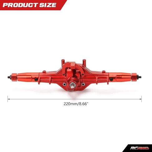 مبيت المحاور الخلفية من سبيكة معدنية مع تروس معدنية لـ Redcat Gen7 يقوم بترقية Redcat Everest 10 Redcat Gen7 ProSport Redcat Racing Rc Hobby Model Car (أحمر) in Kuwait