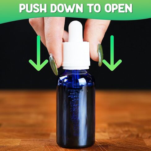 XPRS Nutra Empty 1 Ounce Glass Tincture Bottles With Dropper - 30 mL Glass Bottle With Dropper - Premium Small Bottles for Liquids Ideal as Droppers for Oils (Blue, 12 Count (Pack of 1)) in Saudi Arabia