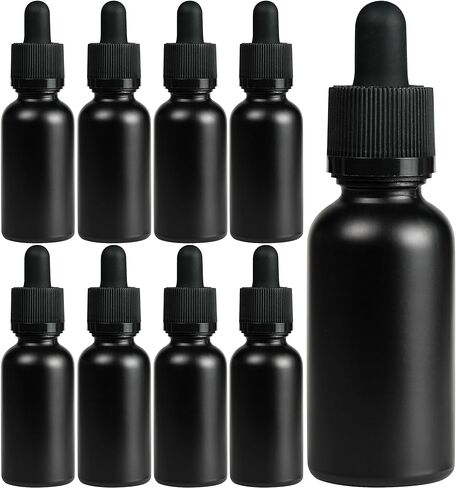 XPRS Nutra Empty 1 Ounce Glass Tincture Bottles With Dropper - 30 mL Glass Bottle With Dropper - Premium Small Bottles for Liquids Ideal as Droppers for Oils (Blue, 12 Count (Pack of 1)) in Saudi Arabia