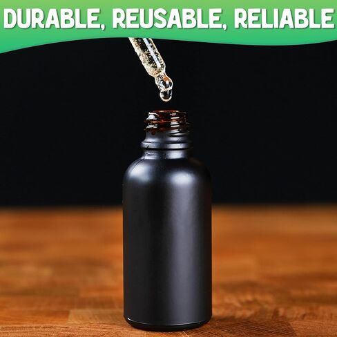 XPRS Nutra Empty 1 Ounce Glass Tincture Bottles With Dropper - 30 mL Glass Bottle With Dropper - Premium Small Bottles for Liquids Ideal as Droppers for Oils (Blue, 12 Count (Pack of 1)) in Saudi Arabia