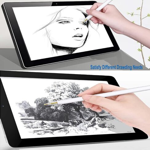 4 Pack Transparent Replacement Tips for Apple Pencil 1st/2nd Generation - Upgraded Longer Fine Point High Sensitive Pen Like iPencil Nib, Wear-Resisting Pen Nibs for iPad Pro Pencil in Saudi Arabia