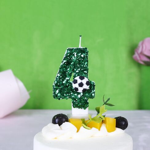 شمعة كعكة كرة القدم، شموع كرة القدم 7، شمعة كرة القدم 7، رش شمعة زينة عيد الميلاد لمستلزمات احتفالات الزفاف السنوية in Saudi Arabia