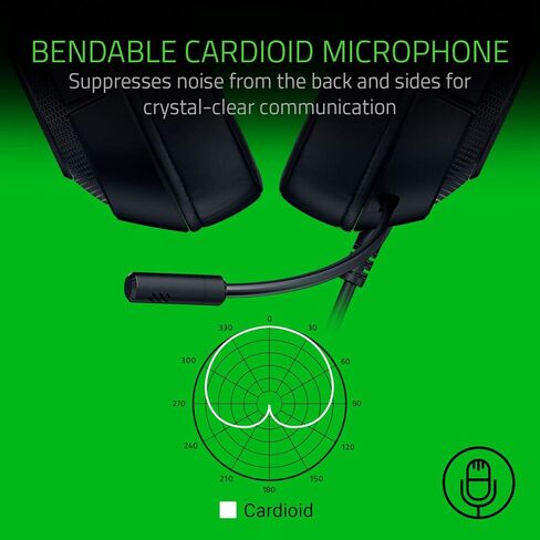 سماعة الألعاب Razer Kraken X Lite السلكية 7.1، صوت محيطي 7.1، تصميم خفيف الوزن، سماعات رأس سلكية للألعاب مع ميكروفون للكمبيوتر الشخصي، Mac، Xbox One، Xbox Series X|S، PS4، PS5 - أسود (متجدد) in Saudi Arabia