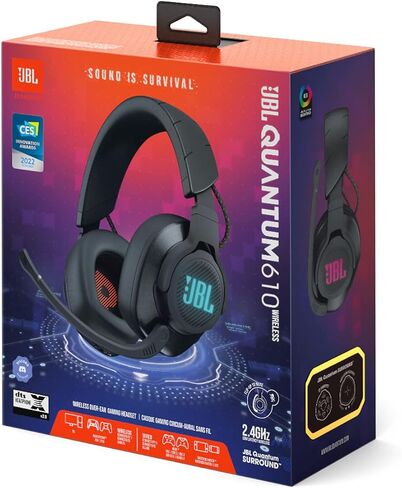 سماعة الألعاب اللاسلكية JBL JBLQUANTUM610BLKAM-Z - مُجددة معتمدة in Saudi Arabia