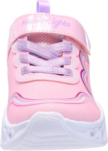Skechers Kids Girls Lights-Retro Hearts Sneaker, Link Pink/Multi, 1.5 Little Kid in Saudi Arabia