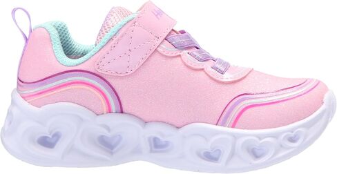 Skechers Kids Girls Lights-Retro Hearts Sneaker, Link Pink/Multi, 1.5 Little Kid in Saudi Arabia